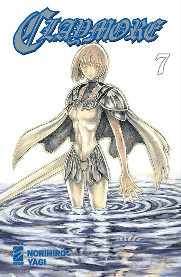 Copertina della pubblicazione Claymore New Edition 7 di Edizioni Star Comics, mostra l'illustrazione principale.