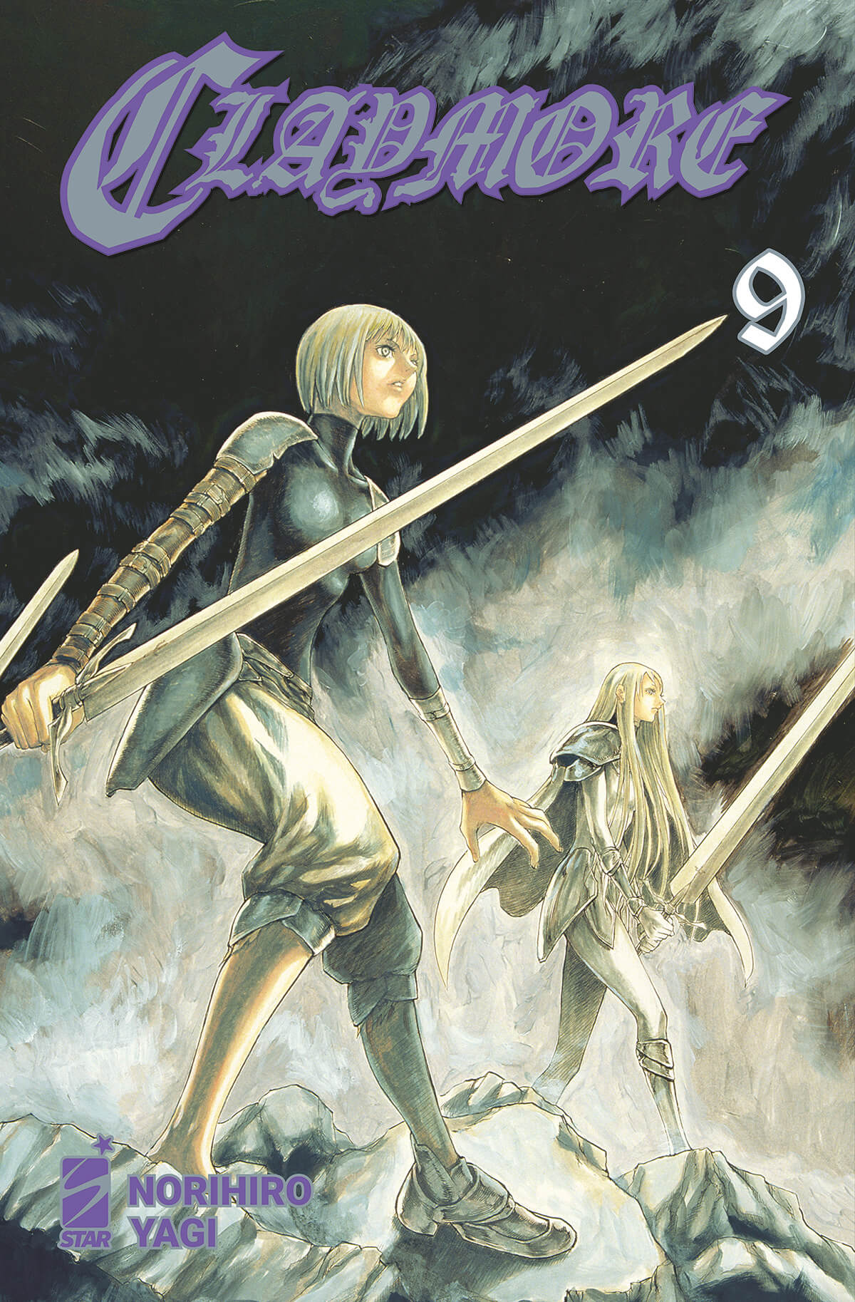 Copertina del fumetto Claymore New Edition 9 di Edizioni Star Comics, con illustrazione dettagliata e titolo visibile.