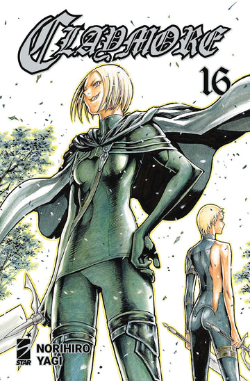 Copertina del fumetto Claymore New Edition 16, pubblicazione di Edizioni Star Comics, con illustrazioni e testo sul frontespizio