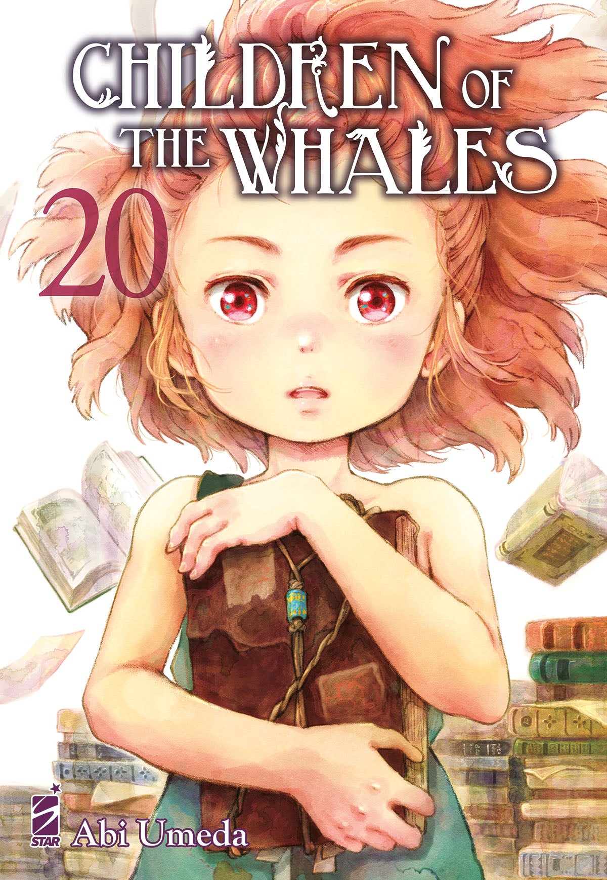 Copertina del volume 20 di "Children of the Whales", pubblicazione edita da Edizioni Star Comics, mostra personaggi e dettagli artistici