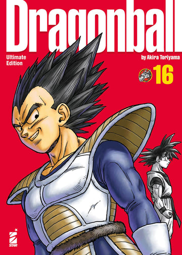 Copertina del manga Dragon Ball Ultimate Edition 16, pubblicazione di Edizioni Star Comics con illustrazioni colorate e dettagliate.