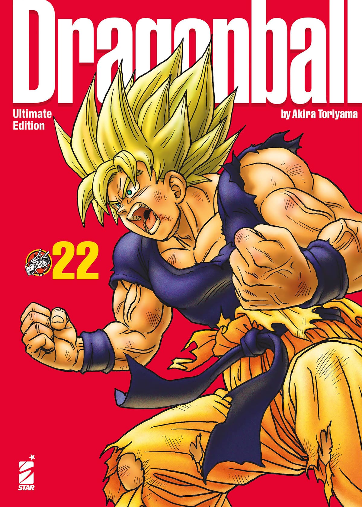 Copertina della pubblicazione Dragon Ball Ultimate Edition 22 di Edizioni Star Comics, con illustrazione originale e logo della serie.
