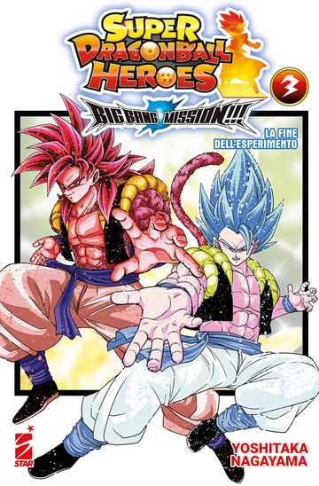 Copertina del volume SUPER DRAGON BALL HEROES BIG BANG 3, pubblicazione di Edizioni Star Comics, con personaggi e grafica vibrante