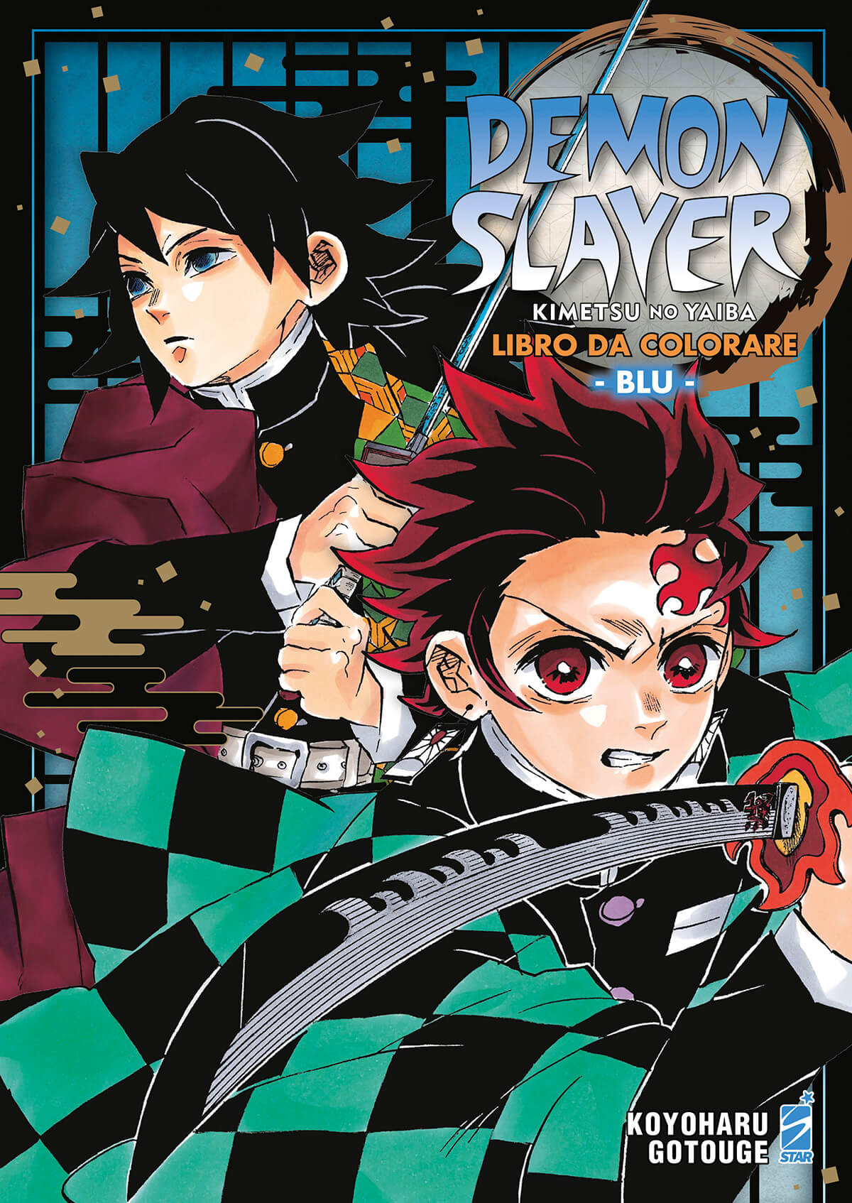 Libro Demon Slayer 2 Blu delle Edizioni Star Comics, copertina con illustrazione del manga Demon Slayer.
