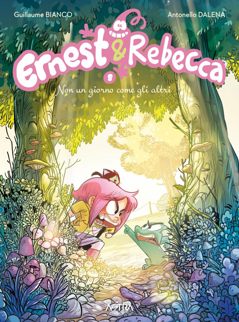 Copertina del libro Ernest & Rebecca 8, pubblicazione di EDIZIONI STAR COMICS con illustrazioni dettagliate e titolo visibile.