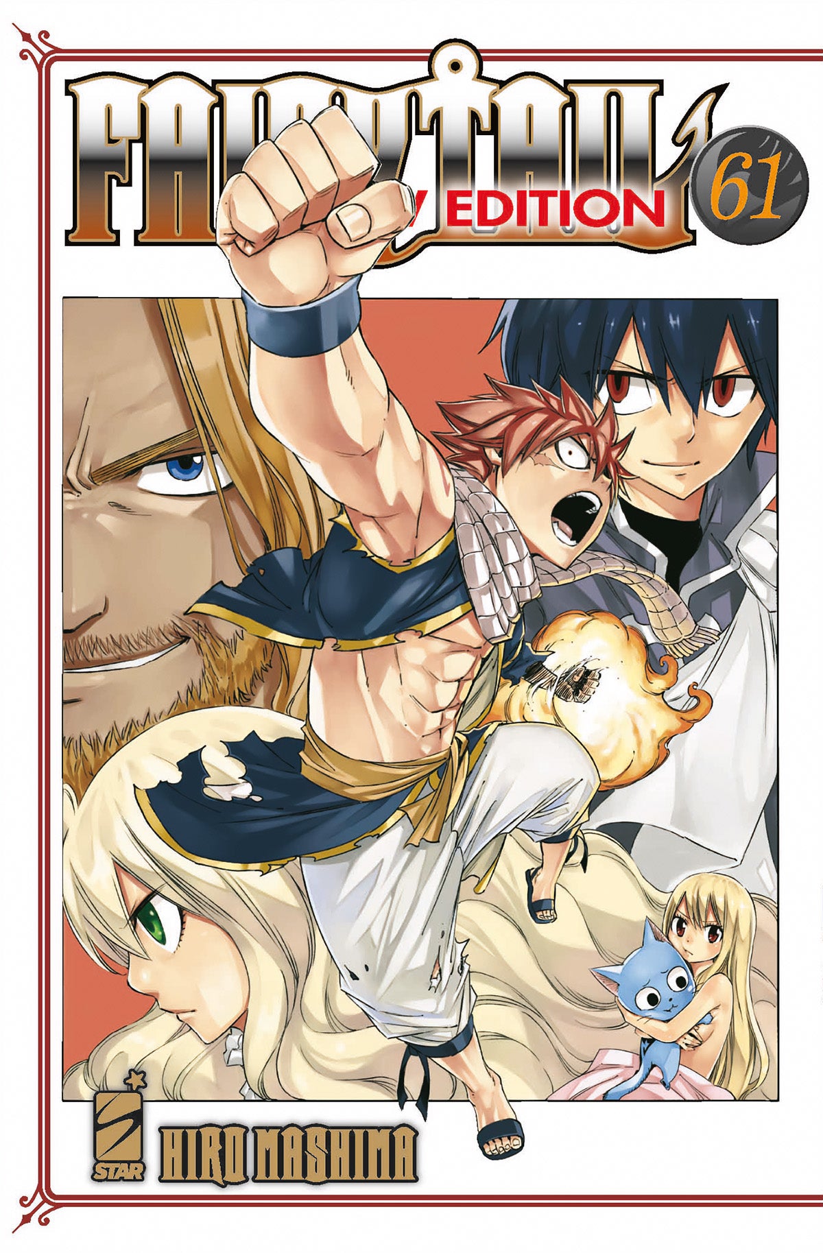 Copertina del volume Fairy Tail New Edition 61 di Edizioni Star Comics, con illustrazione originale e dettagli della pubblicazione.