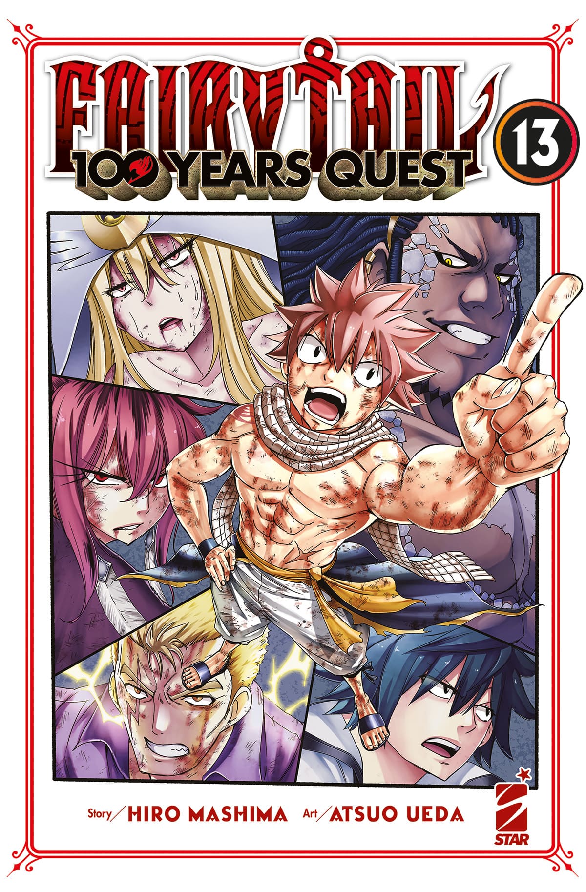 Copertina del volume Fairy Tail 100 Years Quest 13 di Edizioni Star Comics, pubblicazione di manga giapponese.