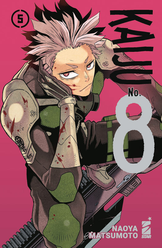 Manga KAIJU NO.8 VOL.5 di Edizioni Star Comics, copertina del quinto volume della serie.