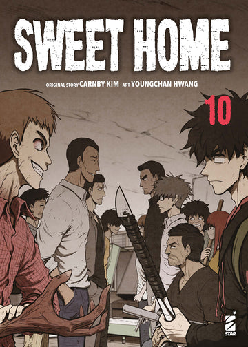 Copertina del libro Sweet Home 10 pubblicato da Edizioni Star Comics, con illustrazioni e dettagli dell'edizione.