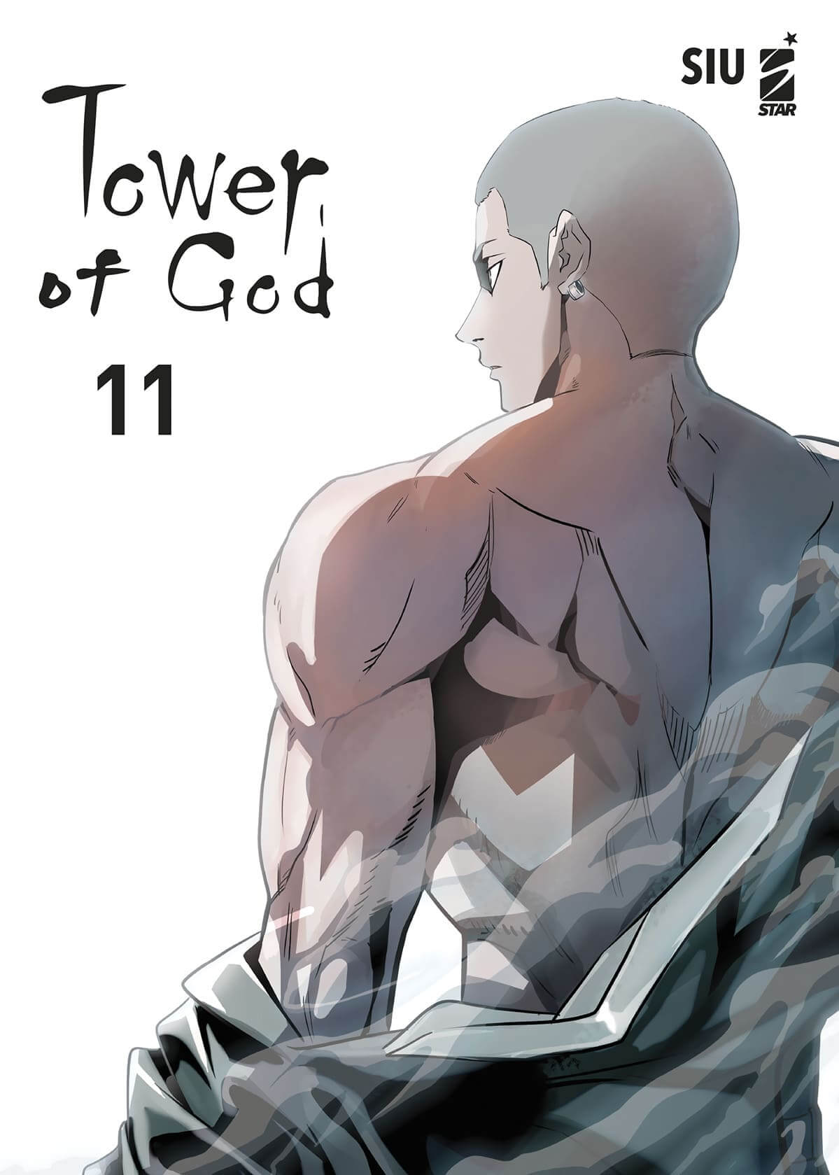Copertina del volume 11 di Tower of God, pubblicazione di Edizioni Star Comics, con illustrazione del protagonista e simboli narrativi.