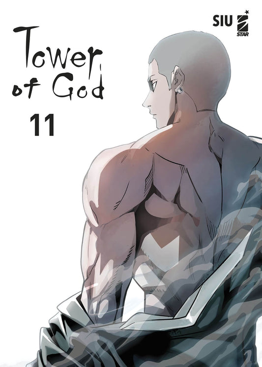 Copertina del volume 11 di Tower of God, pubblicazione di Edizioni Star Comics, con illustrazione del protagonista e simboli narrativi.