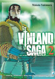 Copertina del fumetto Vinland Saga 2, pubblicazione di Edizioni Star Comics, con illustrazione di personaggi e titolo in evidenza.
