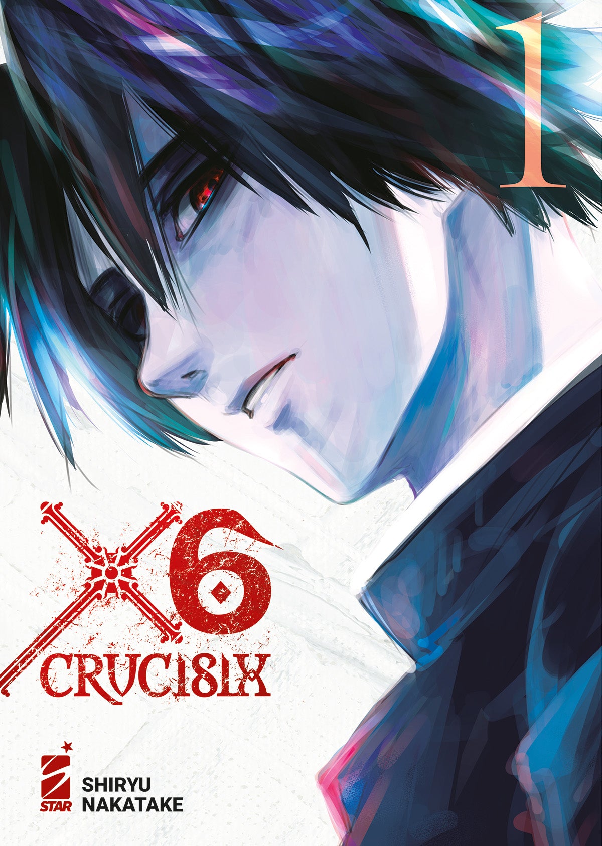 Copertina della pubblicazione X6 - CRUCISIX 1 di Edizioni Star Comics, con dettagli e grafica sulla copertina.