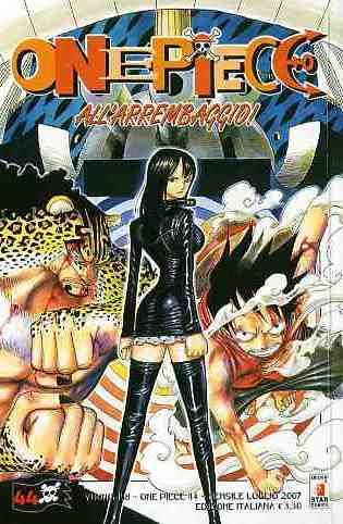 Copertina del volume ONE PIECE 44 - YOUNG 158 di Edizioni Star Comics, con illustrazione a colori e titolo sul frontespizio.