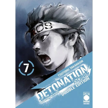 Copertina di "Detonation Island - Double 7" di Panini Comics, pubblicazione illustrata con dettagli e grafica dinamica.