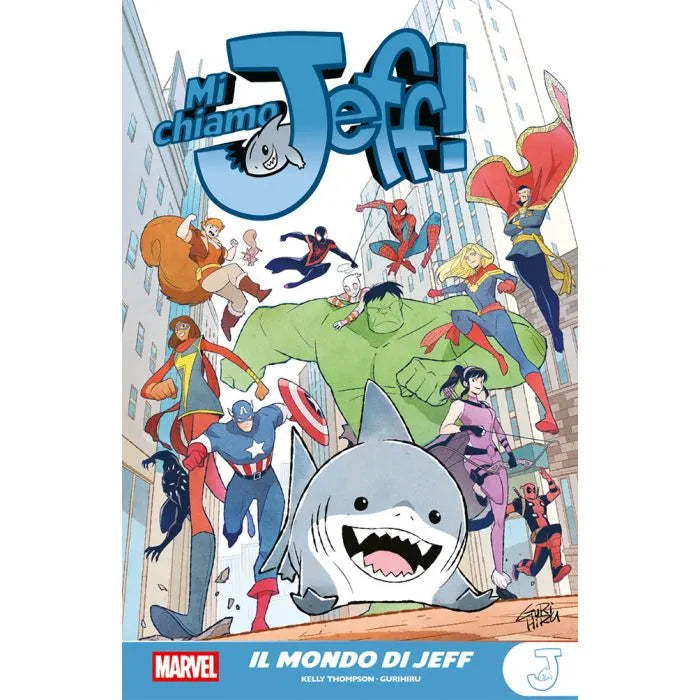 Copertina del libro "Mi Chiamo Jeff - Il Mondo di Jeff" di Panini Comics, con illustrazione colorata di Jeff e personaggi.