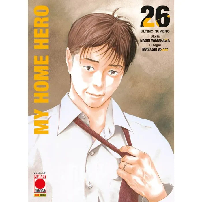 Copertina della pubblicazione MY HOME HERO 26 di Panini Comics, con illustrazione originale e dettagli della serie manga.