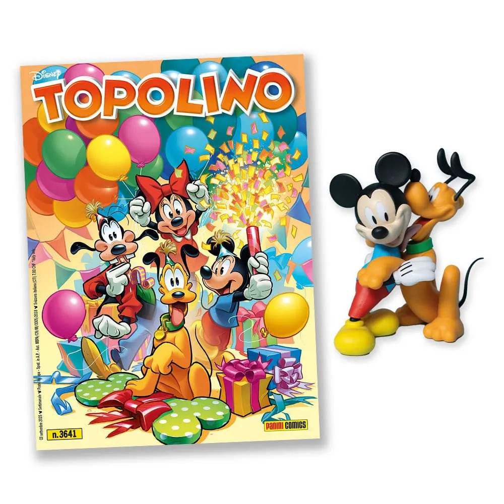 TOPOLINO 3641 STATUA TOPO E PLUTO