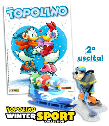 TOPOLINO 3664+STATUE GIOCHI INVERNO