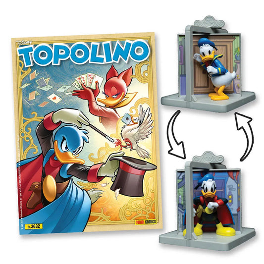 TOPOLINO 3631 + 3632 CON DIORAMA PAPERINO E PAPERINIK - PRIMO E SECONDO PEZZO